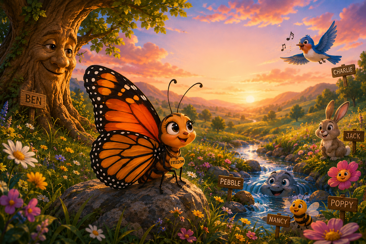 Freedom the butterfly: Motivational Story