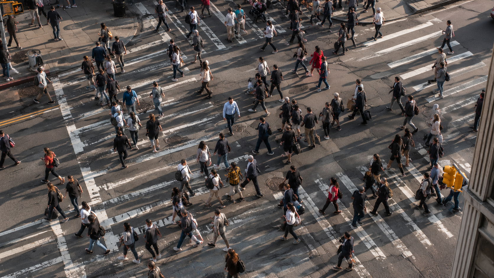 Everyday people interacting in a city, illustrating fascinating facts about human behavior.