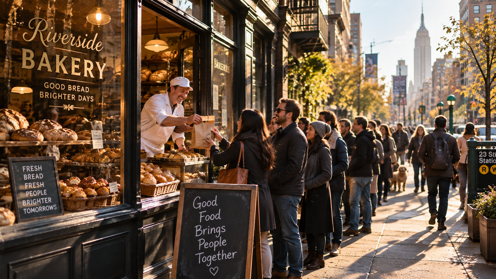 How to Attract Abundance Small business owner beginning his day, representing how to attract abundance by creating value and helping more people.