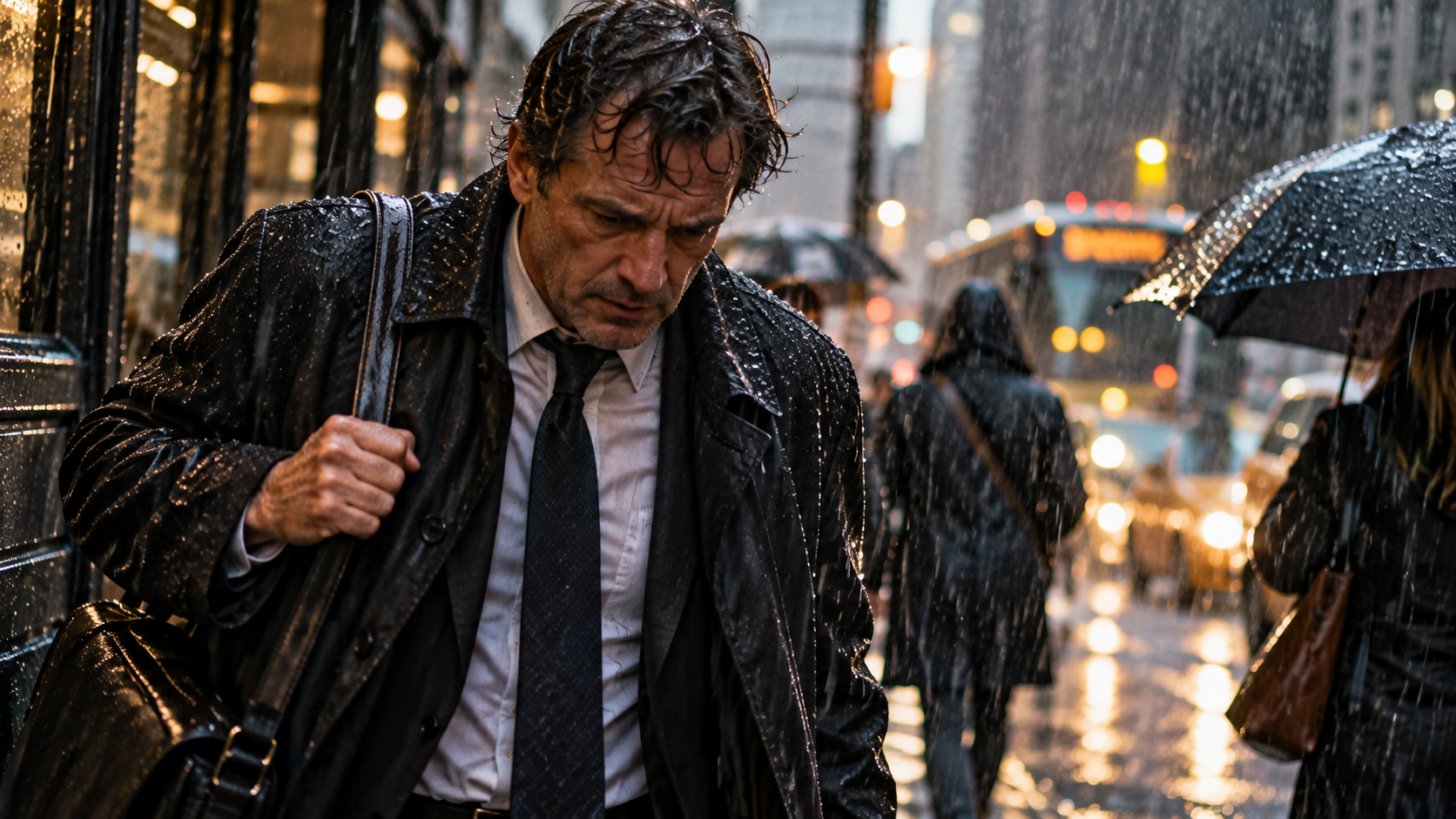 How to Succeed in Hard Times With a Winner’s Mindset A man continuing forward through difficult weather, representing how to succeed in hard times with a winner’s mindset.